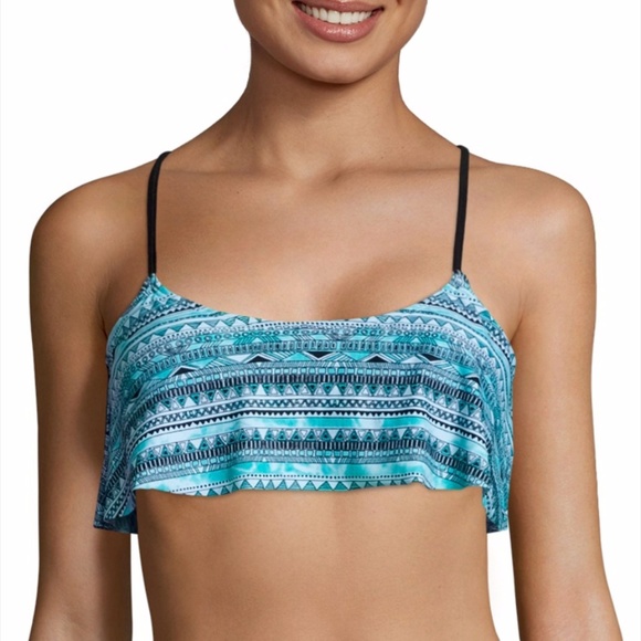 Arizona Jean Company Other - Arizona Bralette Flounce Swim Top - Junior